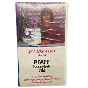 Sew Like a Pro Pfaff Hobbylock 756 VHS